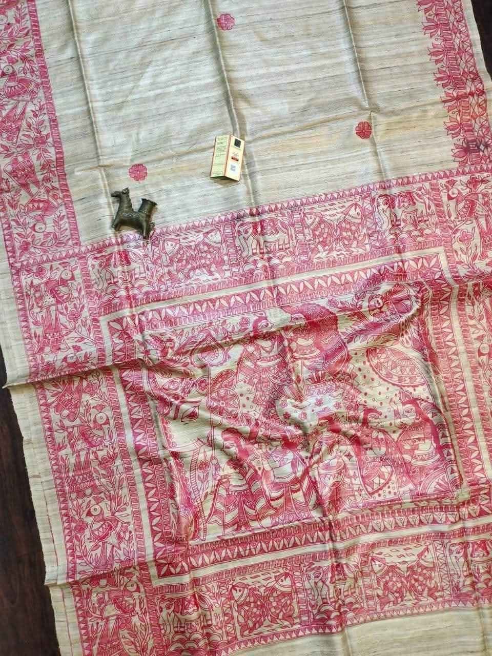 Tusser Silk Saree - 02 - Image 5