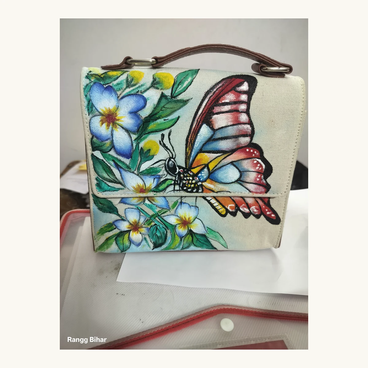 Contemporary Folk Art Sling Bag