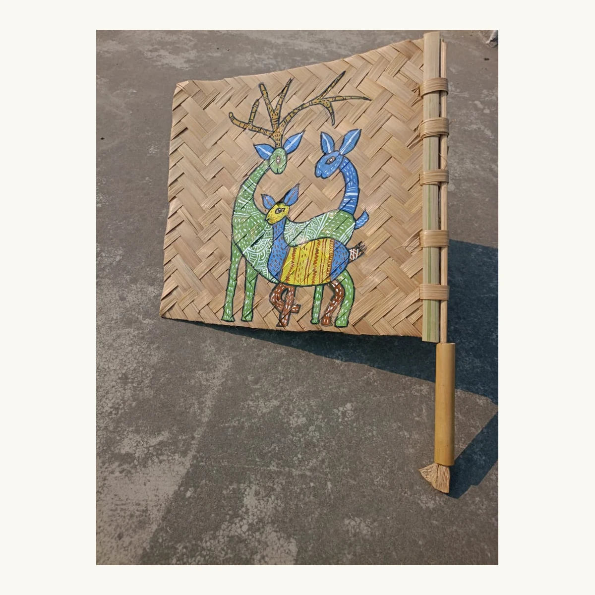 Gond Bamboo Wooden Fan