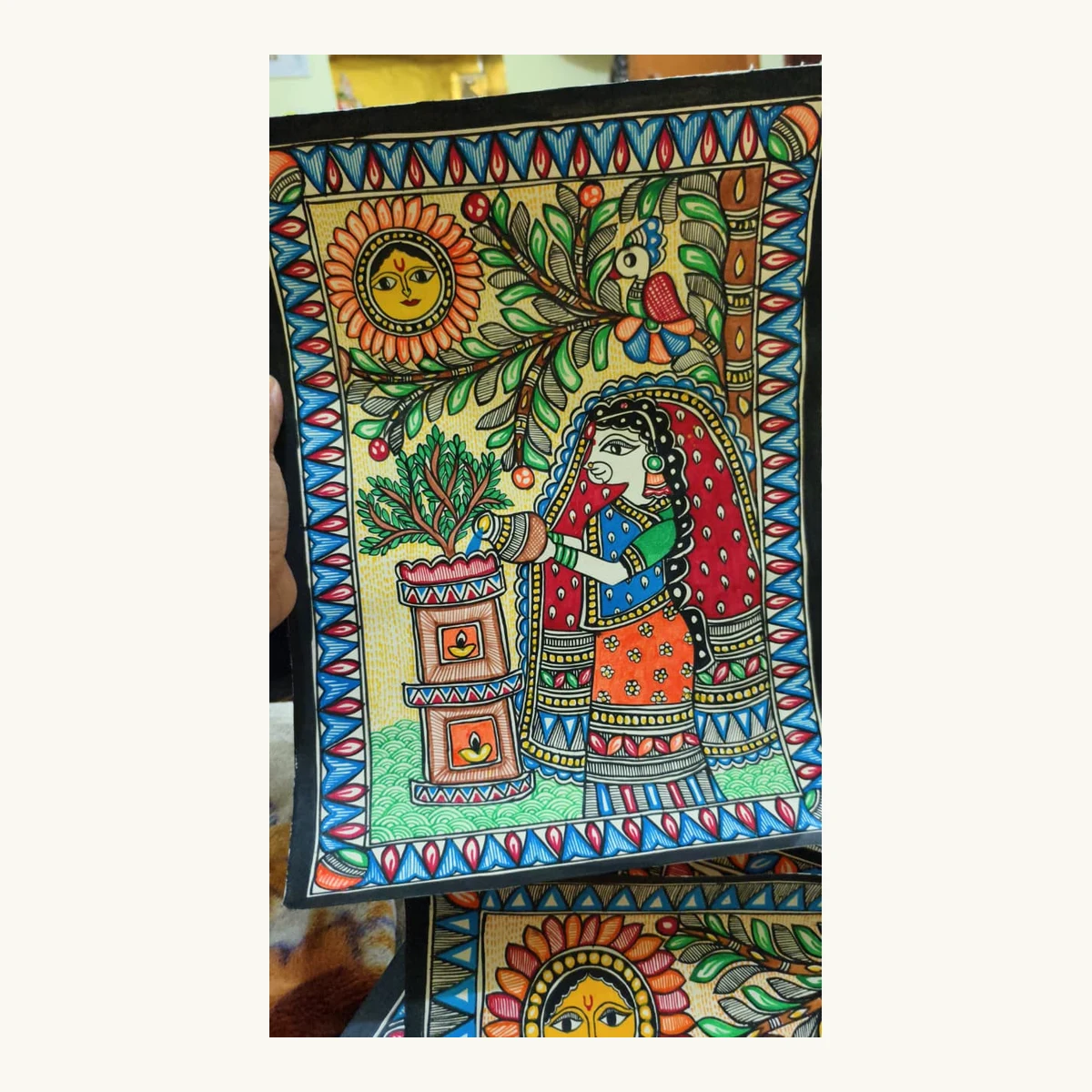 Madhubani Bhakti Painting