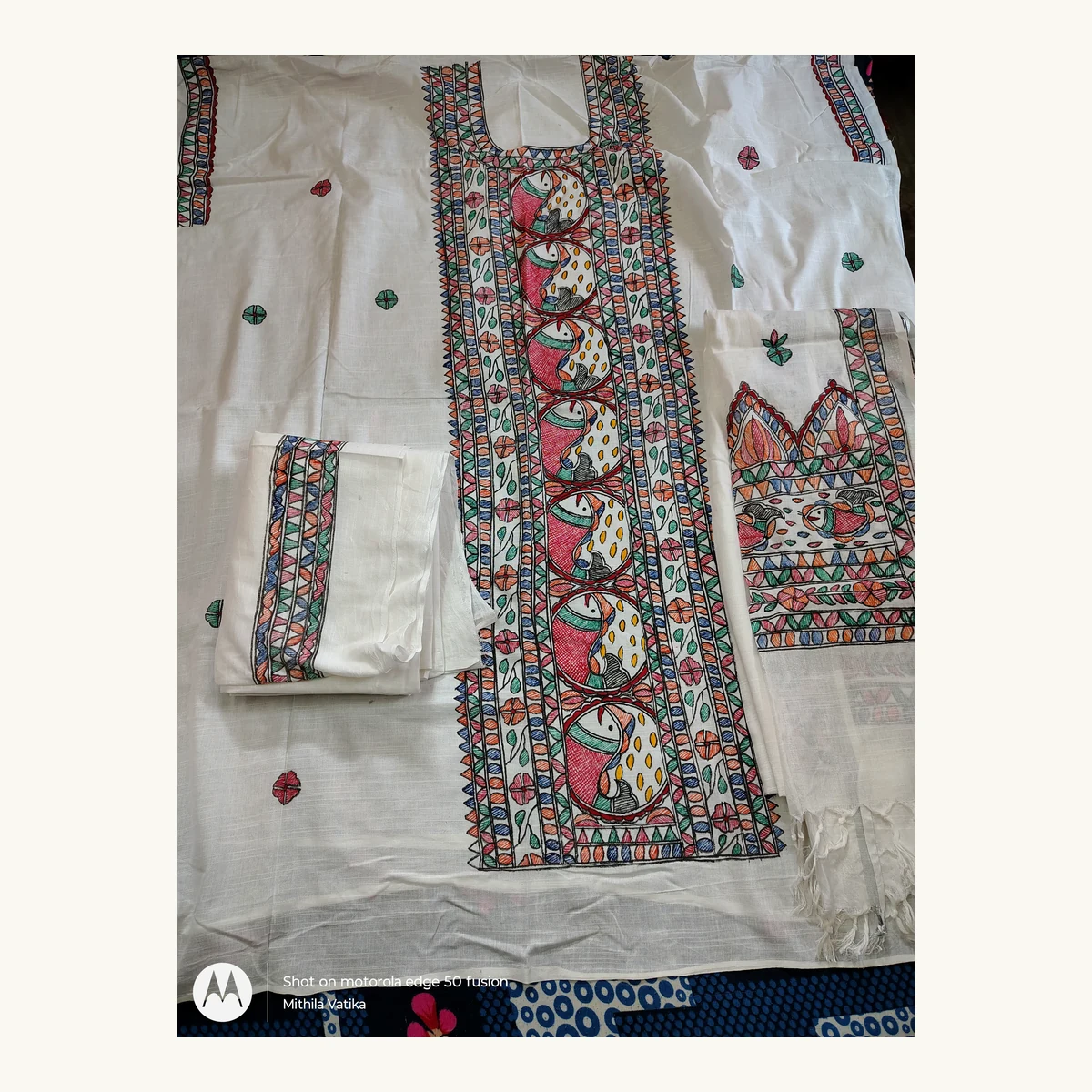Madhubani Border Design Suit