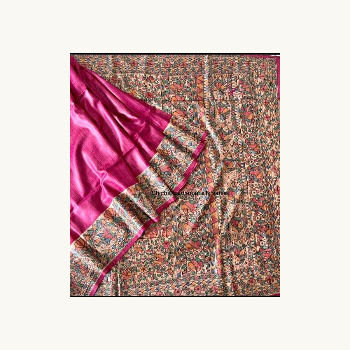 Madhubani Gulabo Saree