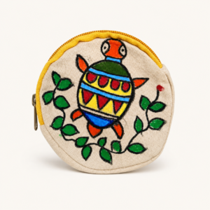 Madhubani Kurma Coin Pouch