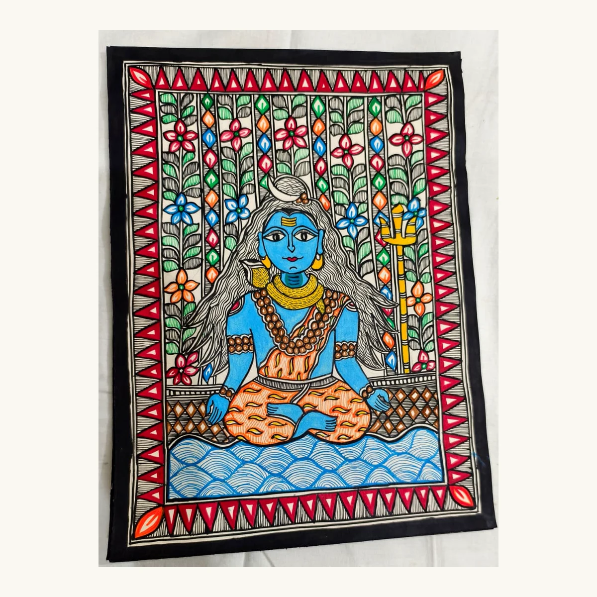 Madhubani Mahadev Mithila Painting
