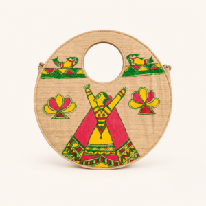 Madhubani Manjusha Round Sling Purse