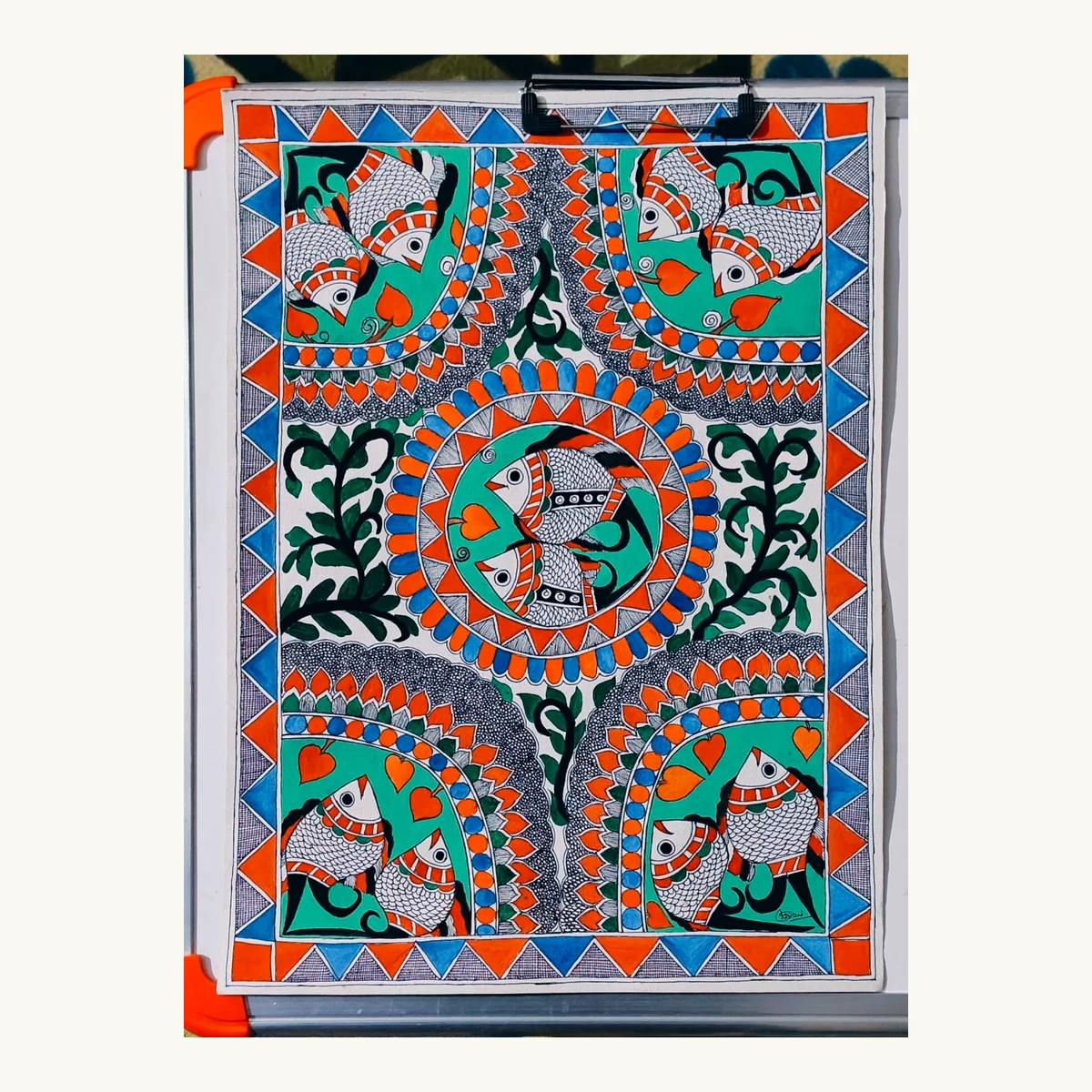 Madhubani Matsya Painting