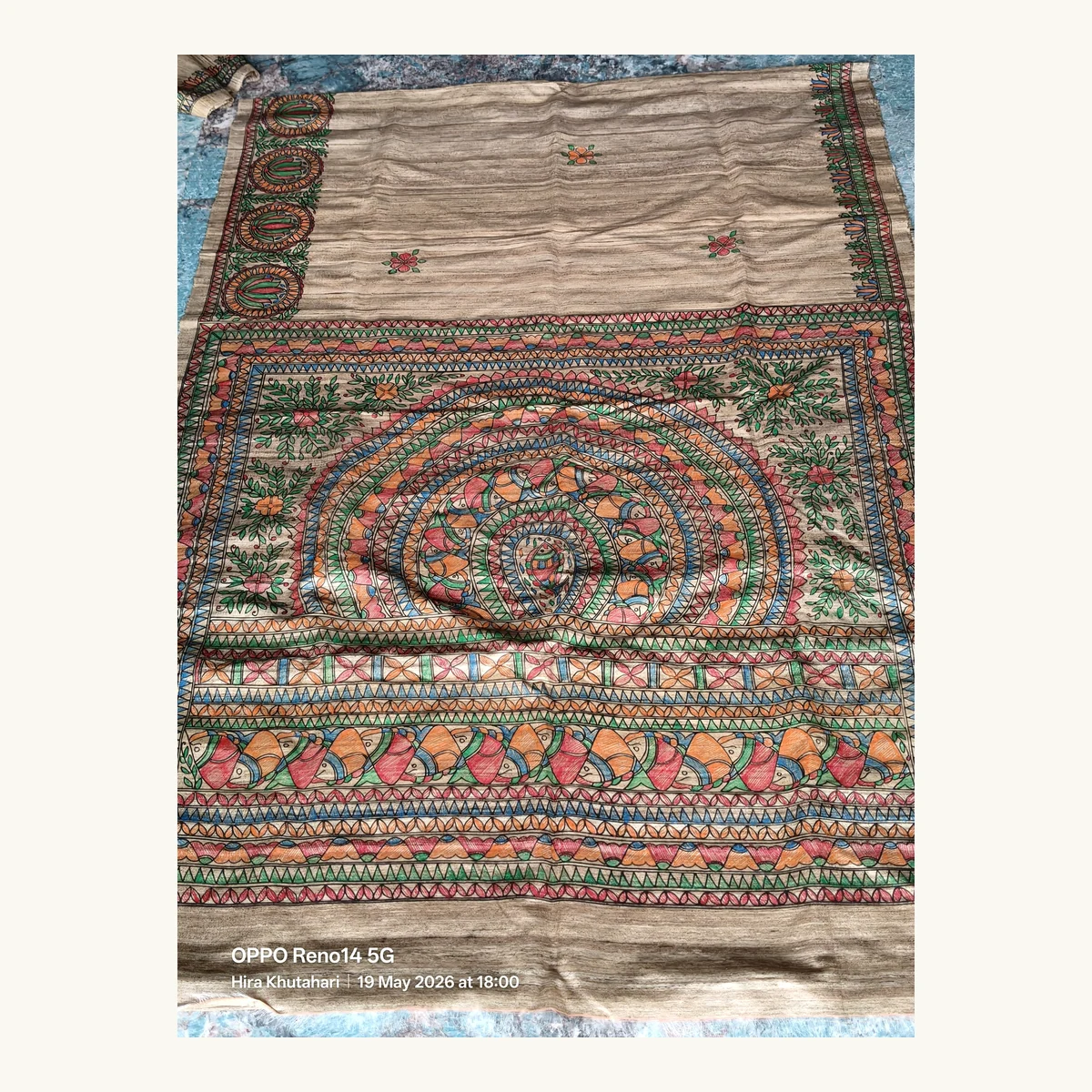 Madhubani Matsya Tussar Saree