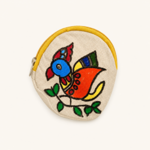 Madhubani Mayur Coin Pouch