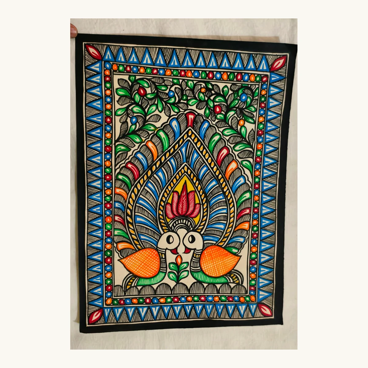 Madhubani Mayur Mithila Painting