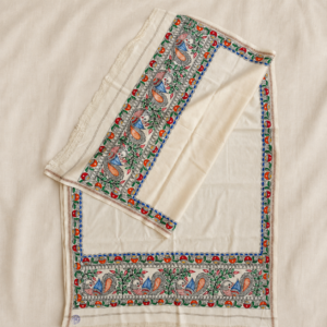 Madhubani Neelkanth Woollen Shawl