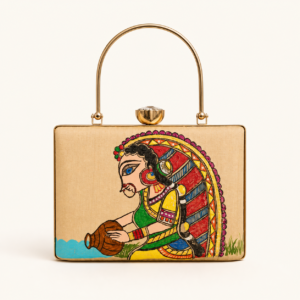 Madhubani Panghat Metal Clutch