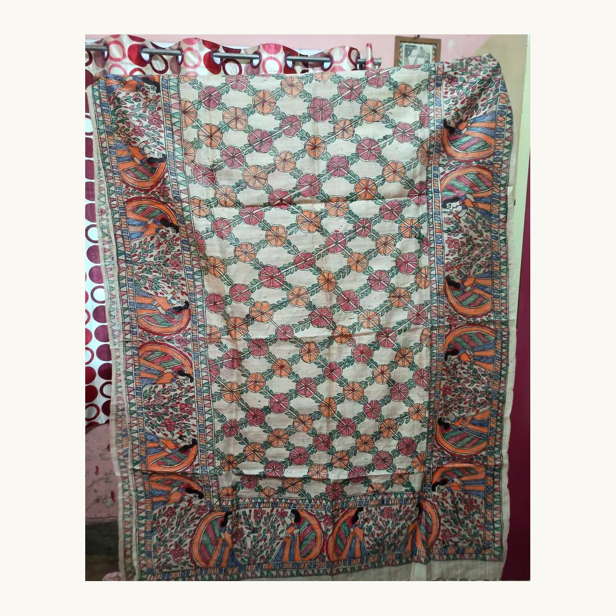 Madhubani Ragini Silk Dupatta