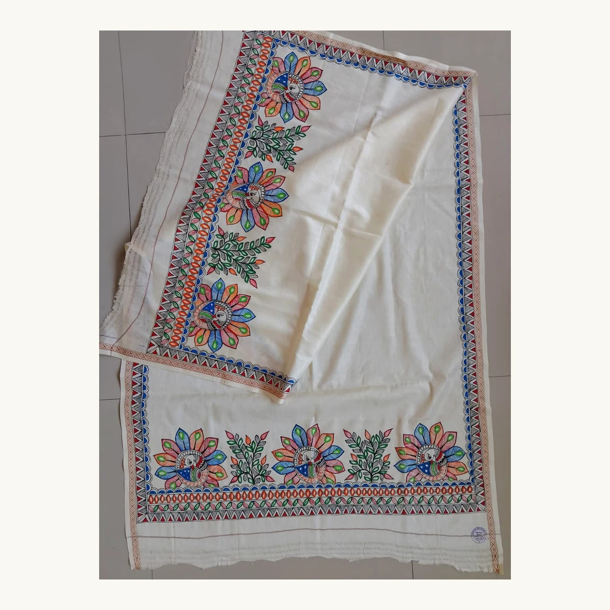 Madhubani Shikhi Woollen Shawl