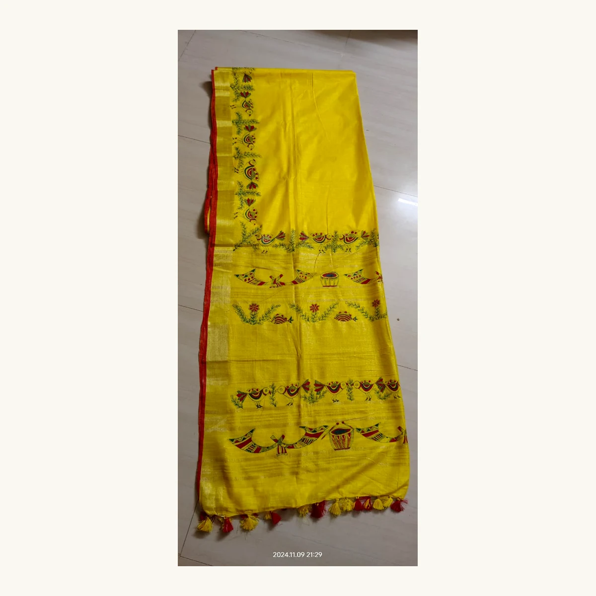 Manjusha Linen Saree